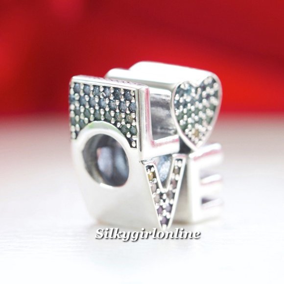 Pandora Rainbow Pavé Love Charm 797189NRPMX - Picture 2 of 4